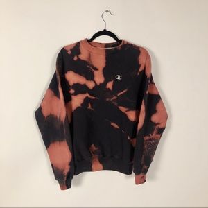 Vintage Champion Bleach Dye Crewneck